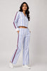 Urban Stripe Blue Cotton Co-ord