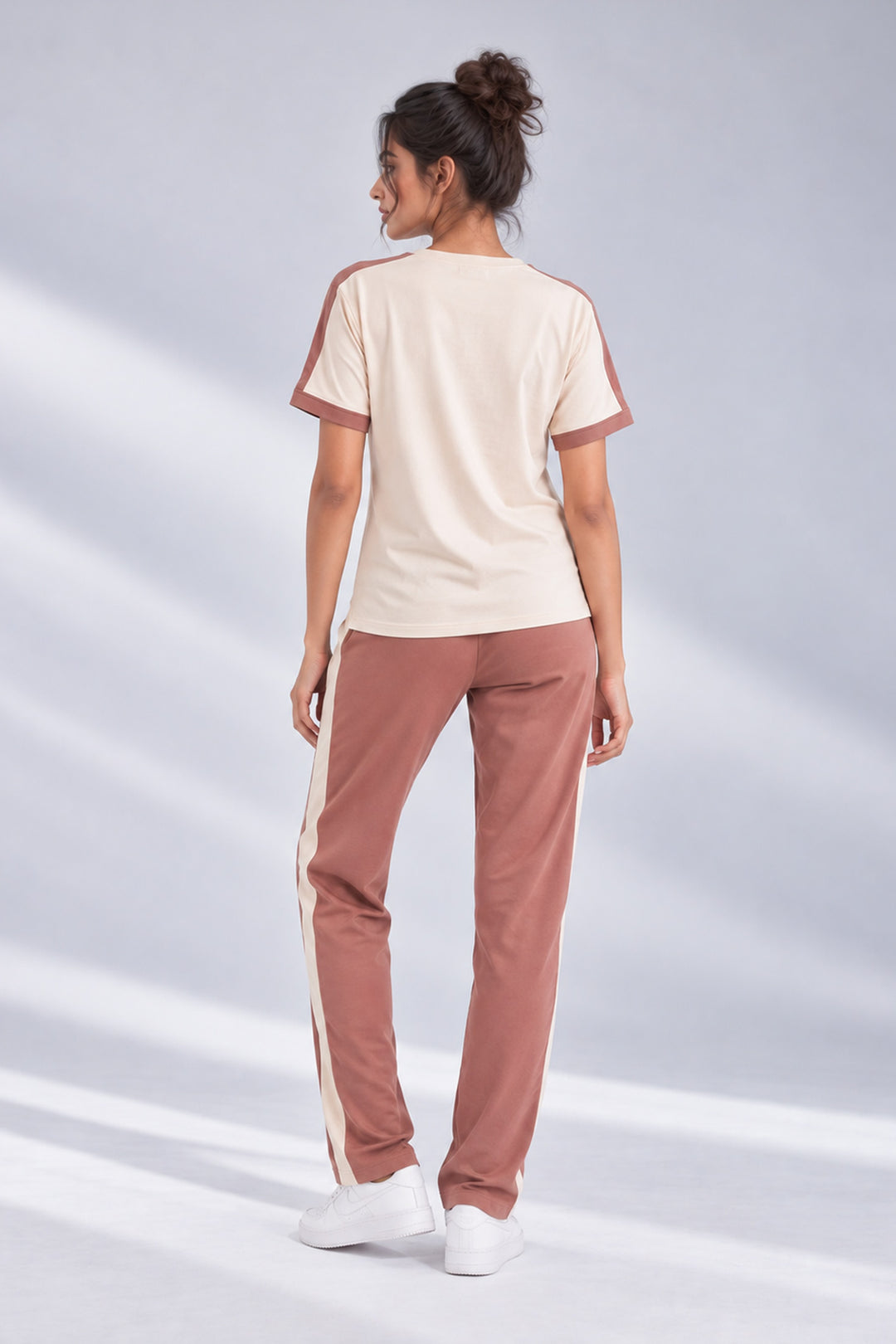 Slumber Jill Active Comfort Mocha Mousse Cotton Jersey Coord Set