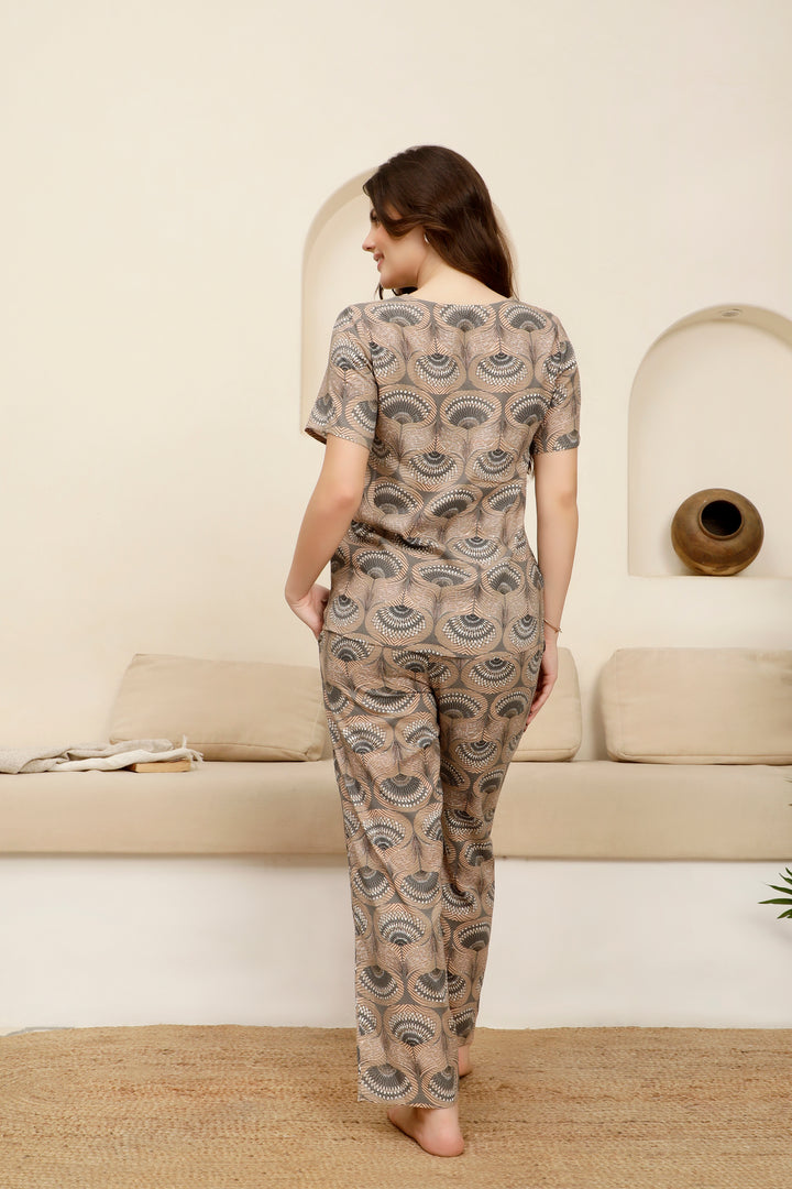 Heavenly Hues Peach Mosaic PJ Sets