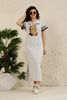 Snooze Style Comfort Dress White melange