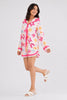 Citrus Breeze Satin Short Set