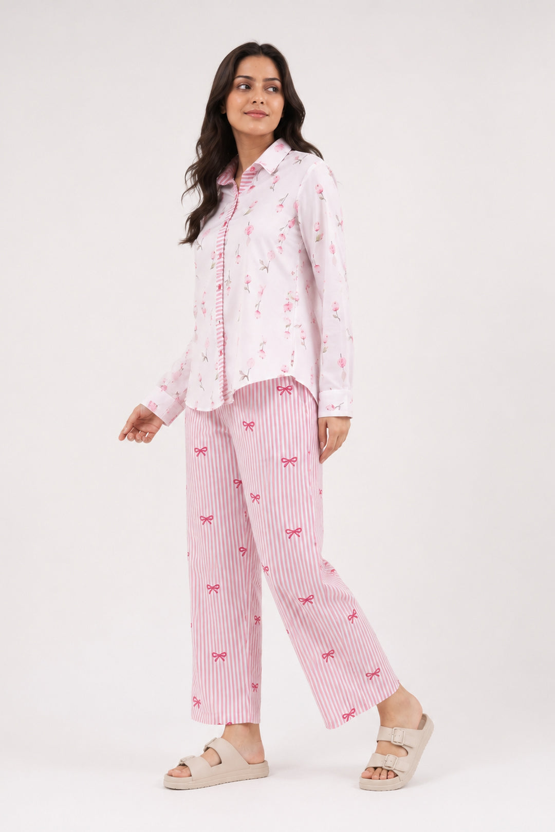 Blush Harmony satin Sleep Set