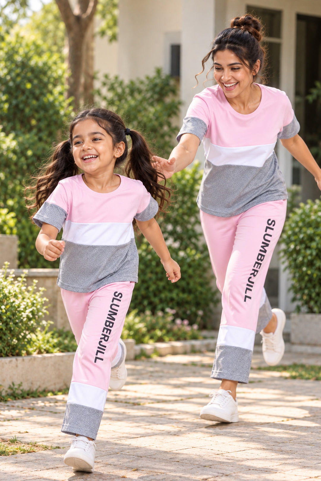 Mom & Me - Ballet Blush, Slumber Everyday Mom & Kids Cotton Coord Set