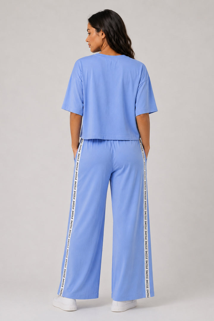 Dream Chaser Powder Blue Cotton Co-ord Set