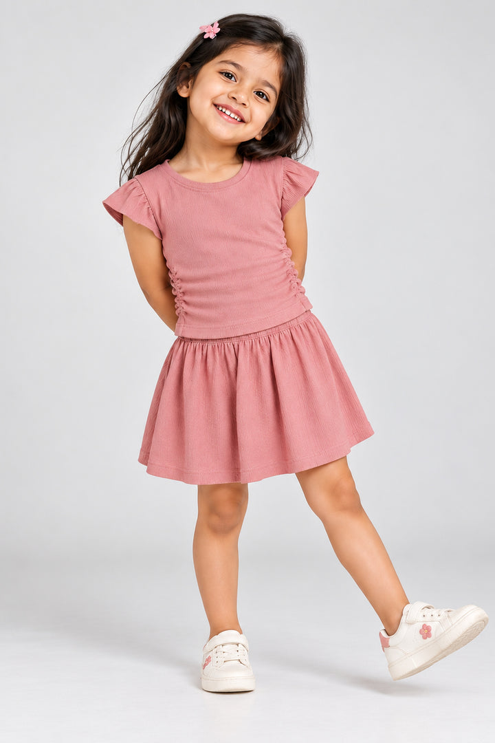 Top & Flared Skirt Set