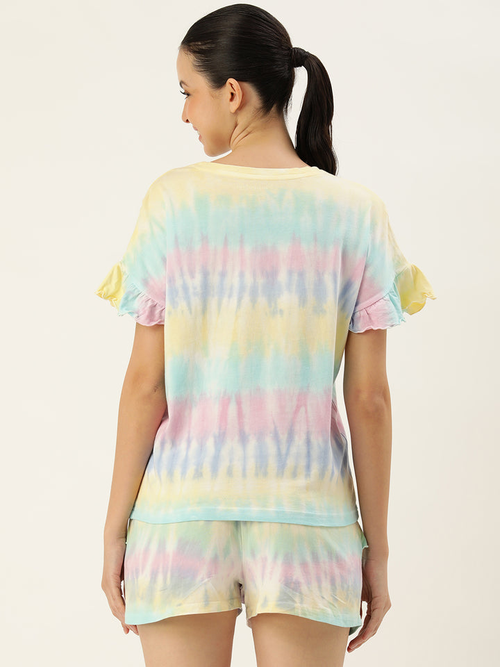 Printed Pure Cotton T-shirt With Shorts