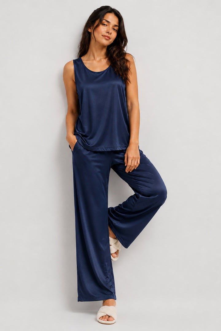 Midnight Sky  Sleeveless PJ Set With Pocket
