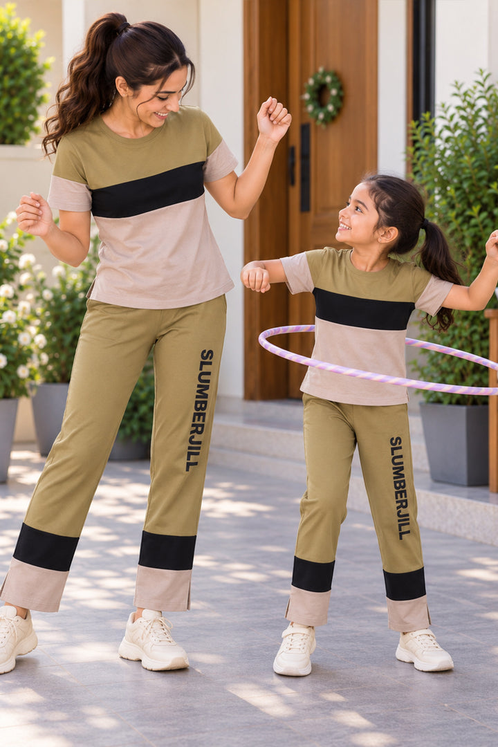 Mom & Me - Mossy Meadows, Slumber Everyday Mom & Kids Cotton Coord Set