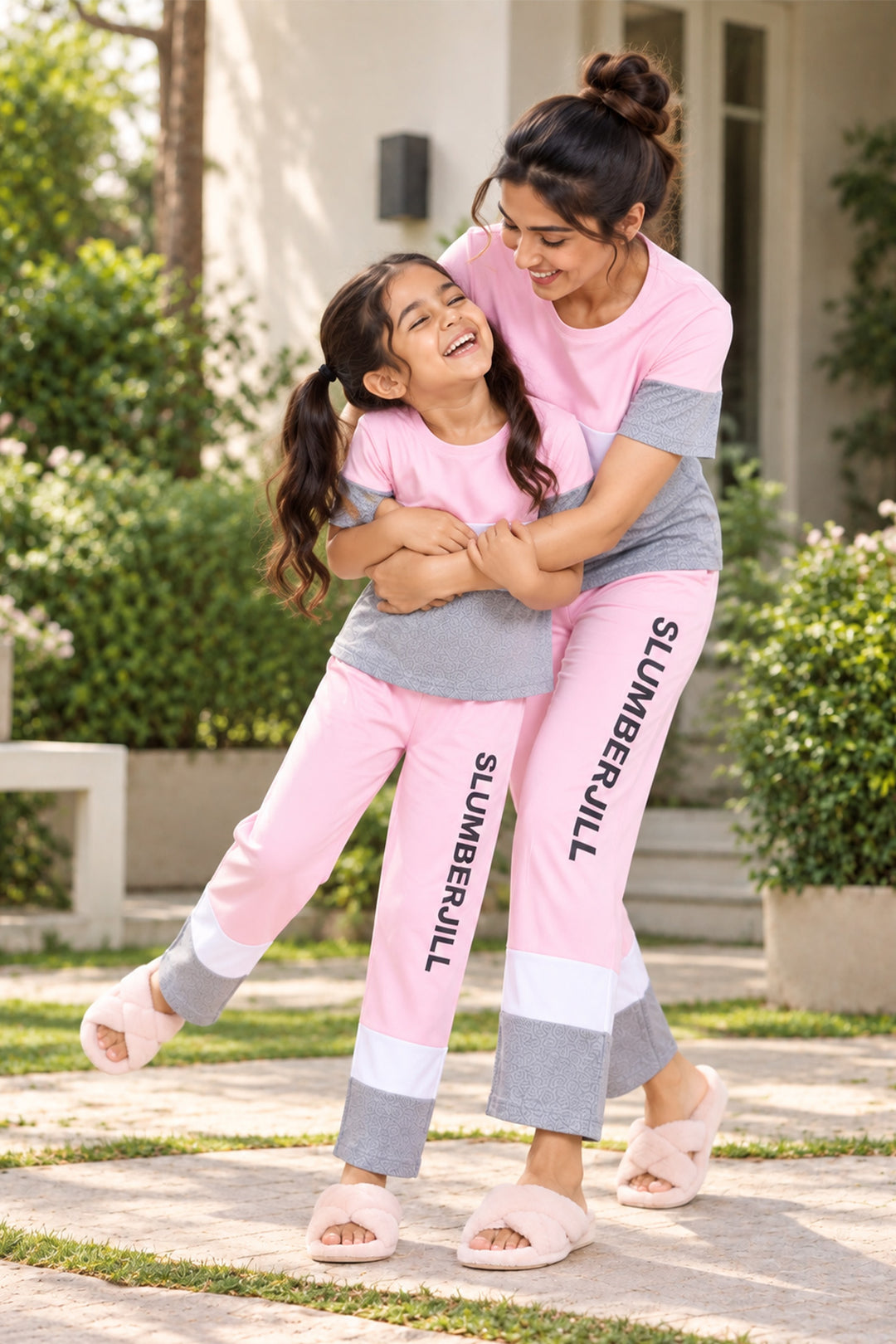 Mom & Me - Ballet Blush, Slumber Everyday Mom & Kids Cotton Coord Set