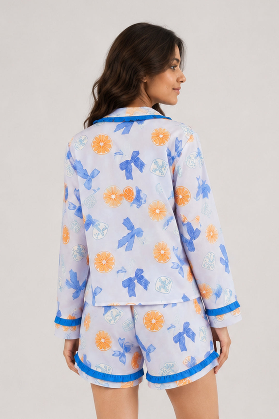 Nautical Charm Satin Short Set