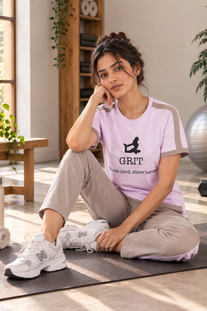 SlumberJill Active Comfort Lavender Cotton Jersey Coord Set