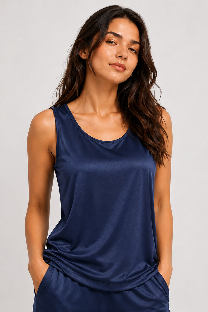 Midnight Sky  Sleeveless PJ Set With Pocket