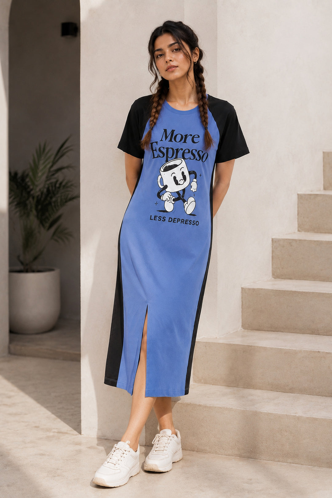 More Expresso Mid Length Lounge Dress