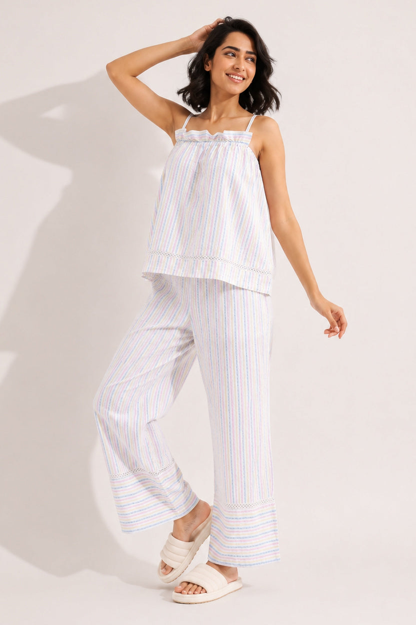 Playfull prism stripe  sleep set
