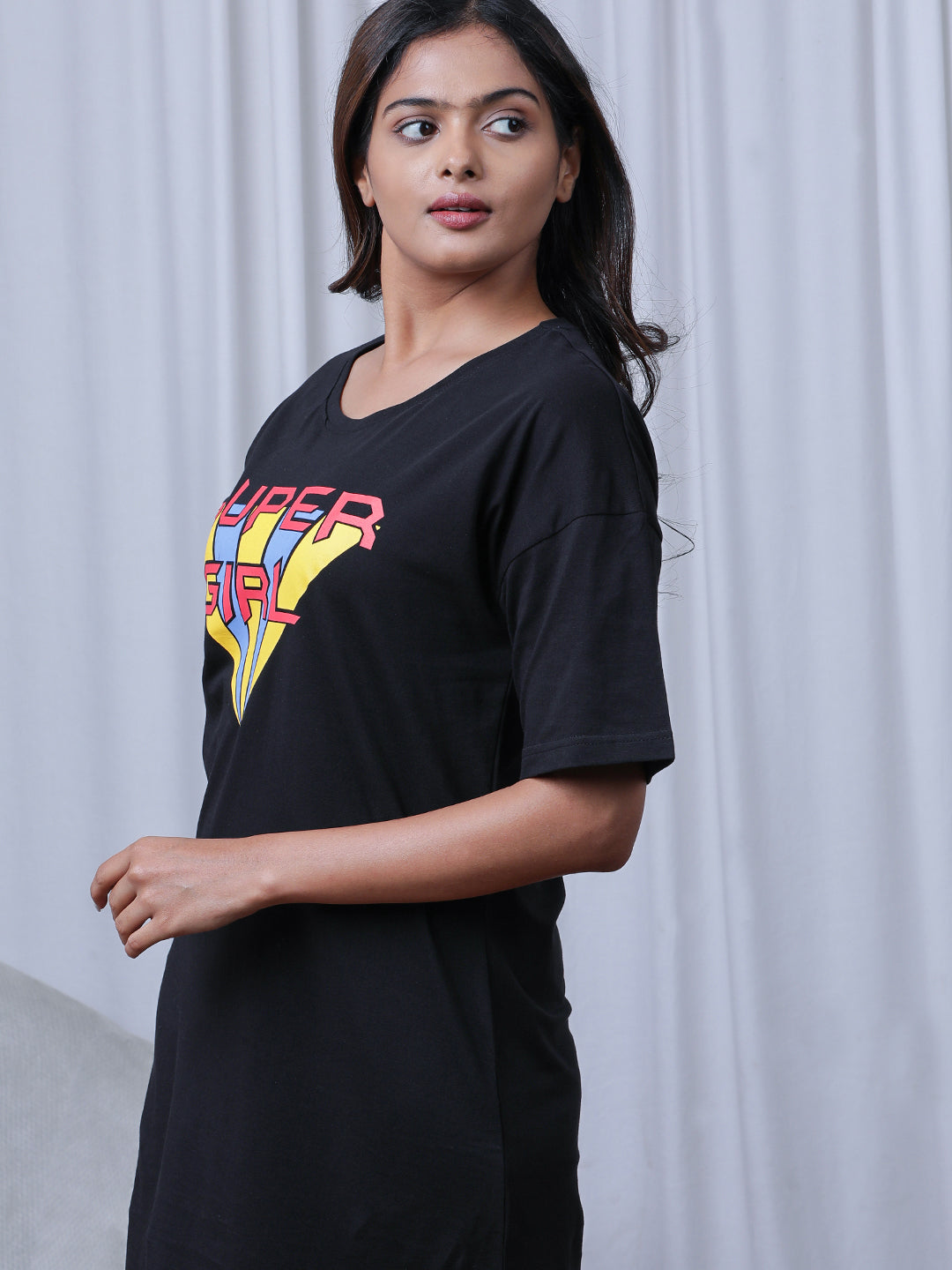 Printed Pure Cotton T-shirt Nightdress