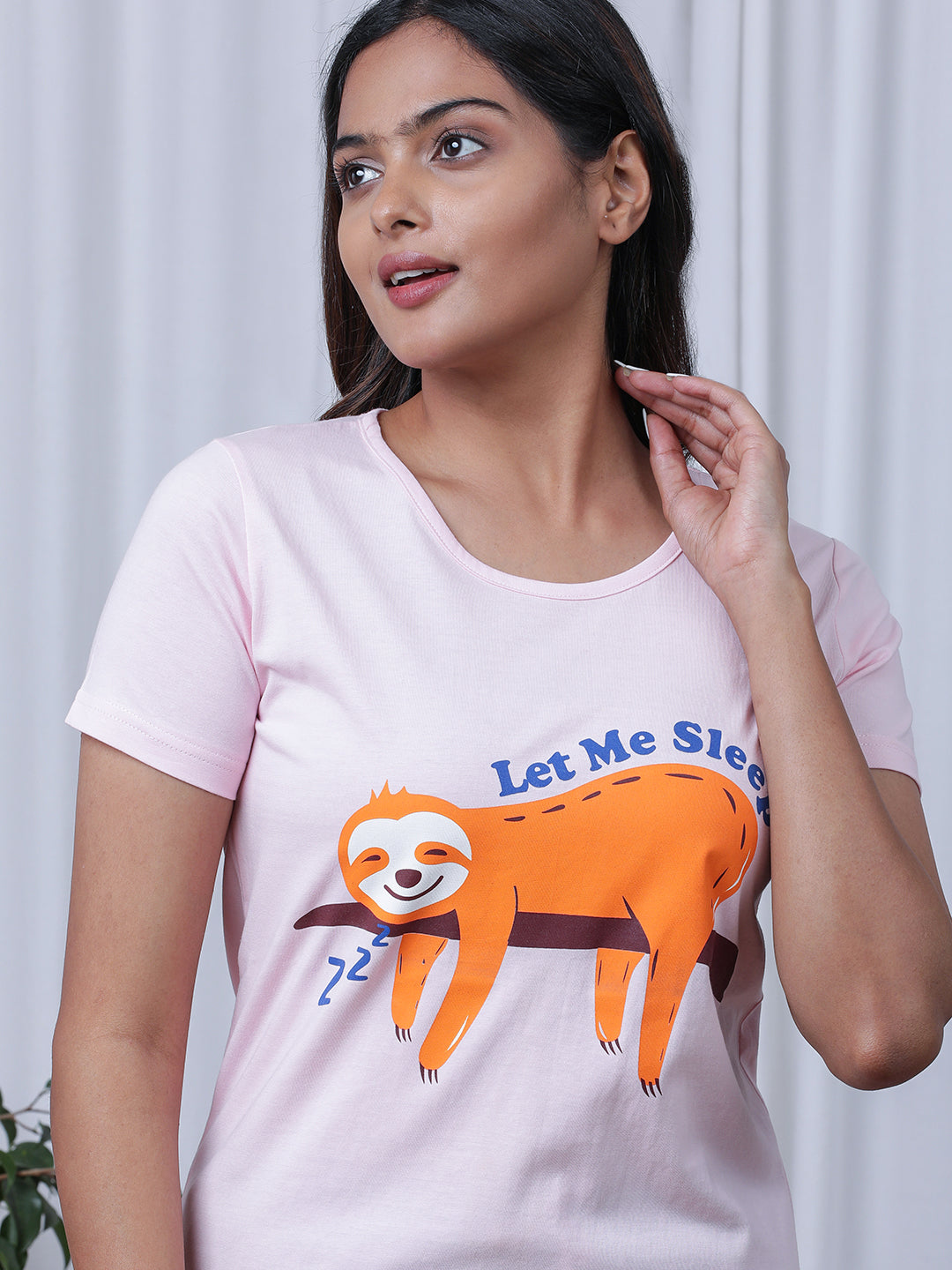Graphic Printed Pure Cotton Night Suit