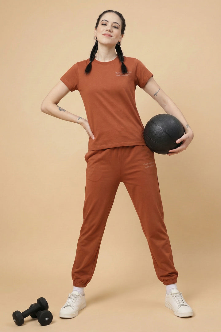 Slumber Jill Comfort Essential Rustic Brown Coords Set With Freshon Finish