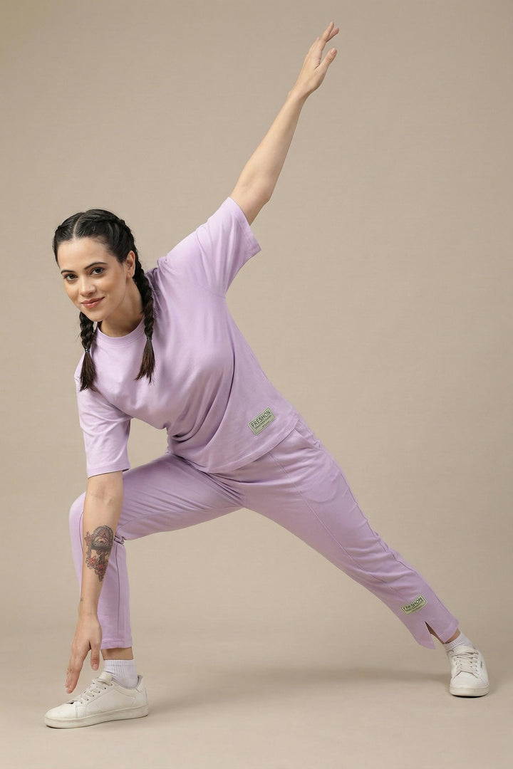 Slumber Jill Premium Orchid Bloom Coords Set With Freshon Finish