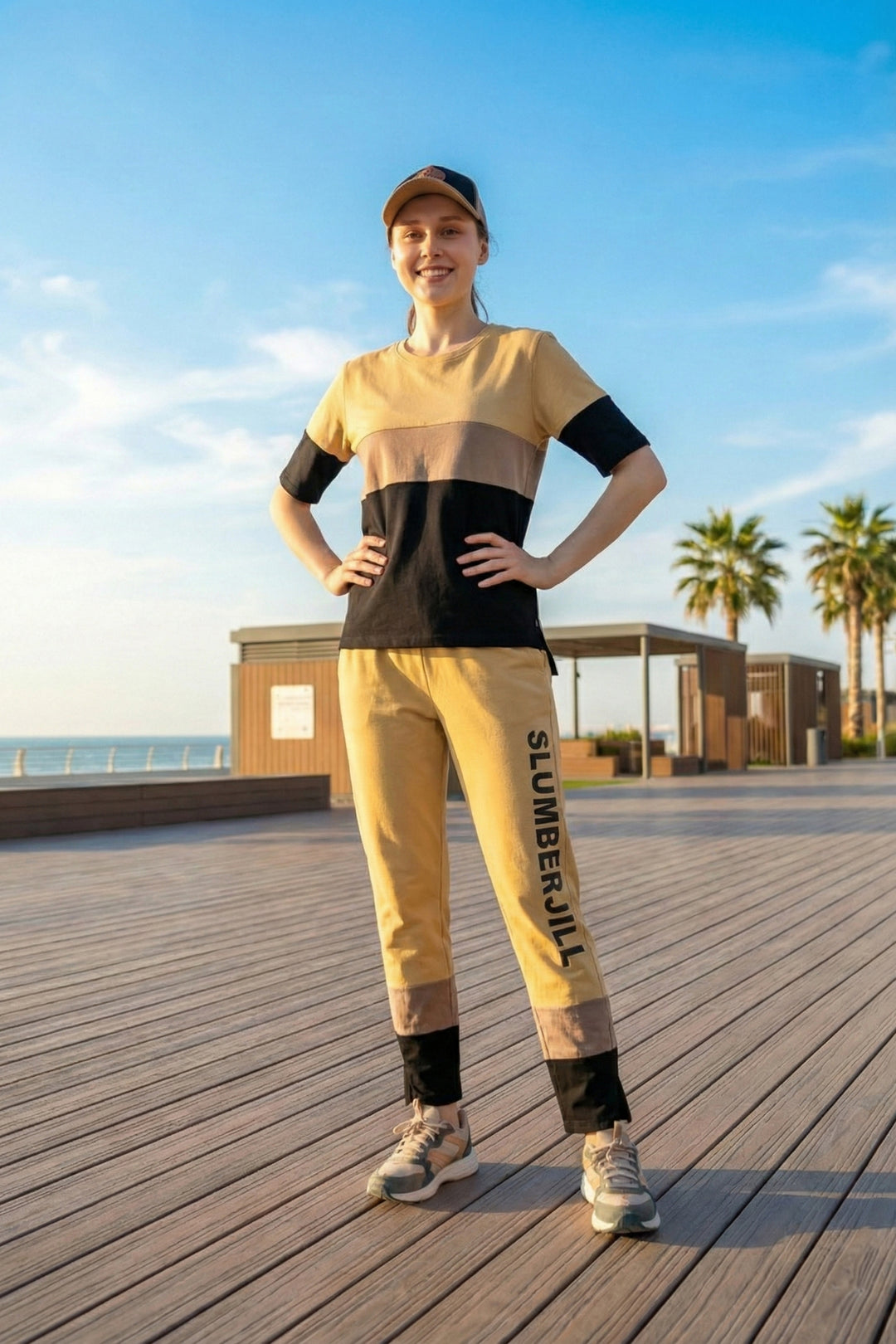 SLUMBER EVERYDAY SILVER SYMPHONY LOUNGE SET MADE OF COTTON