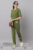 Slumber Jill Premium Pesto Coords Set With Freshon Finish