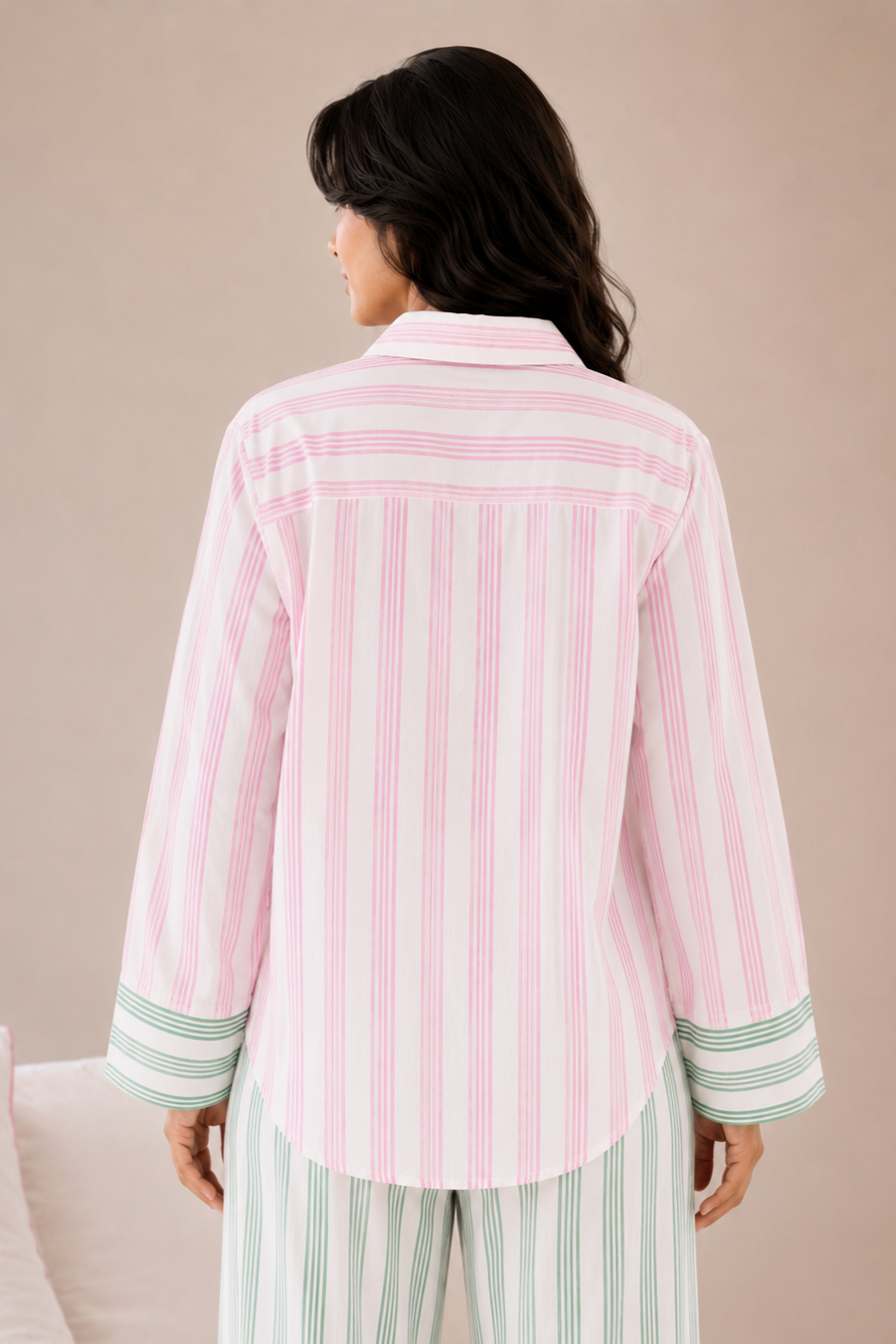 Soft Pop Stripe Cotton Sleep Set