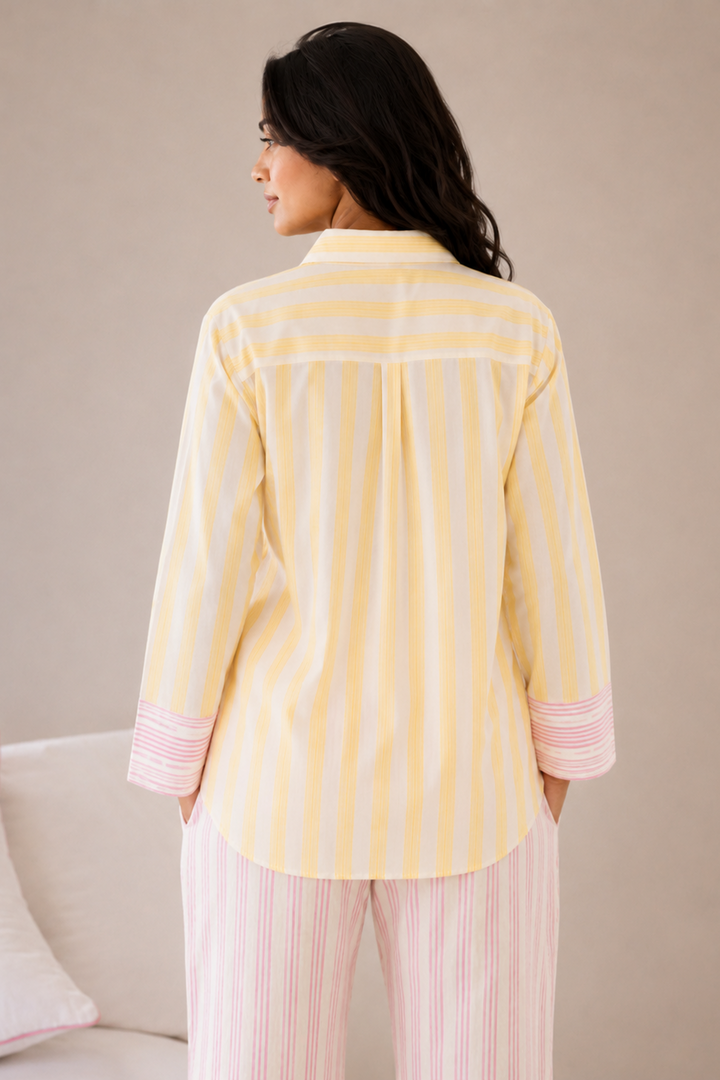 Blush & Butter Stripe Cotton Sleep Set