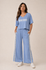 Dream Chaser Powder Blue Cotton Co-ord Set