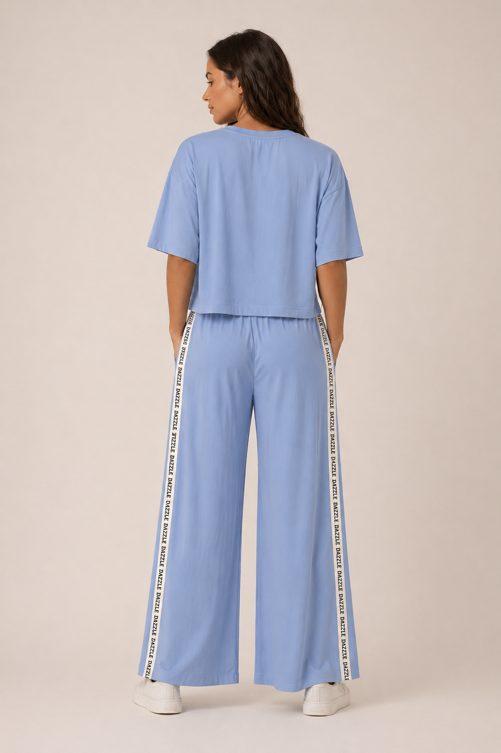 Dream Chaser Powder Blue Cotton Co-ord Set