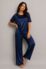 Midnight Sky  Half Sleeve PJ Set With Pocket