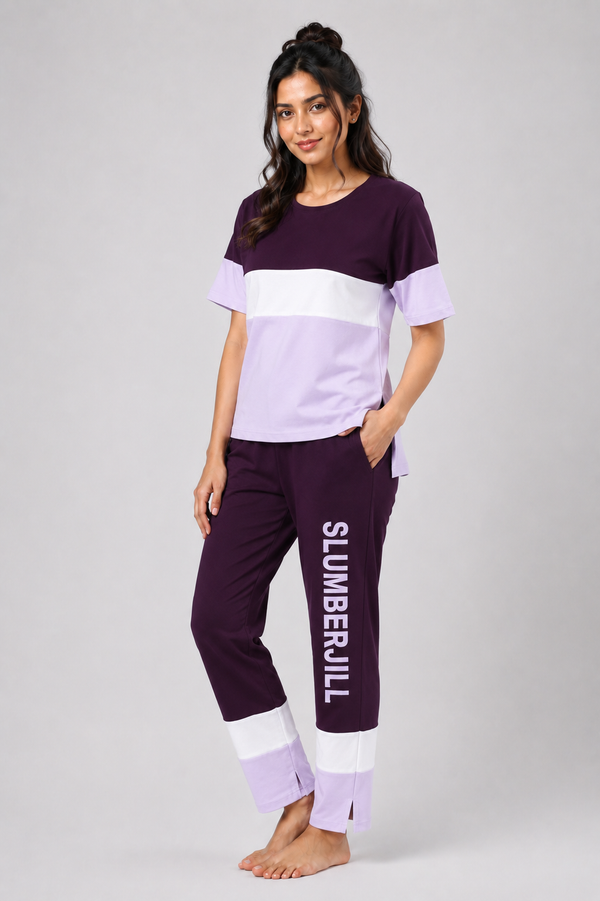 Color Spree Co-ord set In Cotton