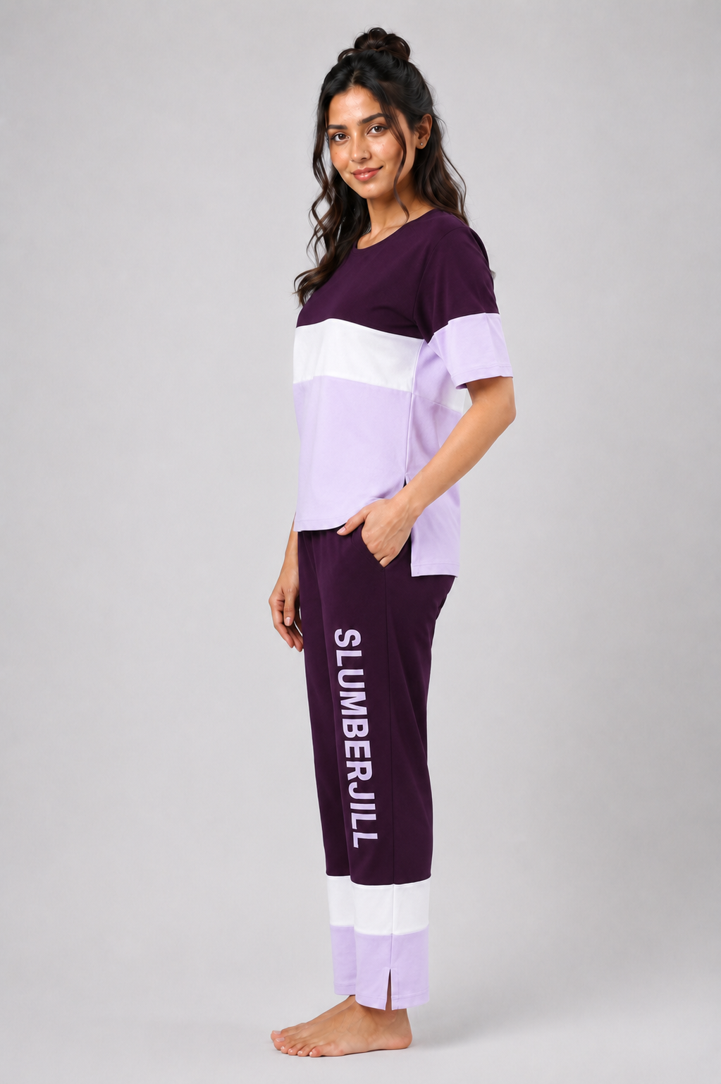Color Spree Co-ord set In Cotton