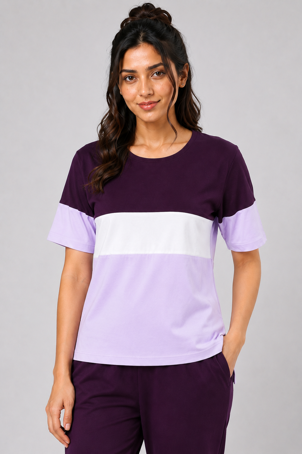 Color Spree Co-ord set In Cotton