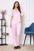 Floral Blush Button Down PJ Set in Japan Satin