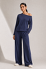 CloudCool Drop Shoulder Blue Lounge Set
