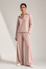 AirLuxe Petal Blush VNeck Lounge Set