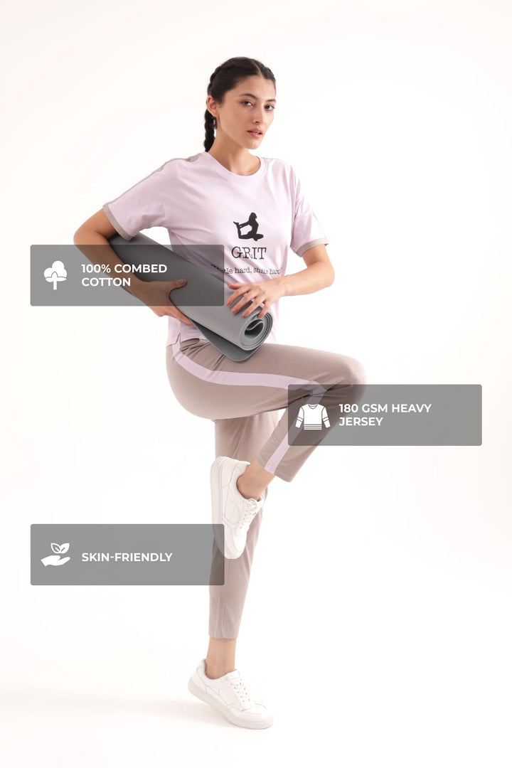 Slumber Jill Active Comfort Lavender Cotton Jersey Coord Set