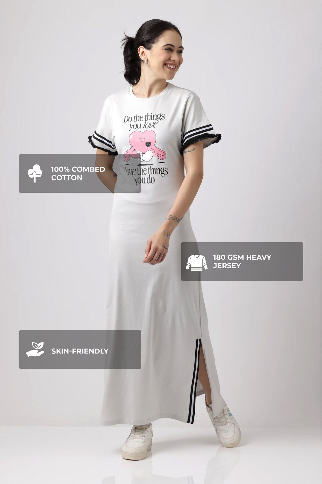 Snooze Style Comfort Dress Oyester Mushroom