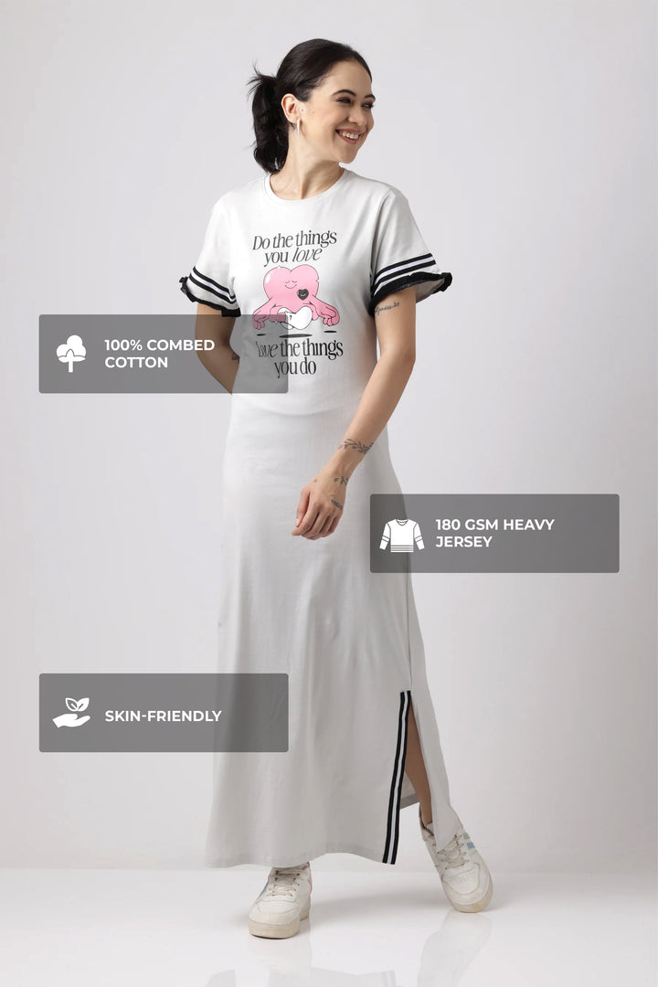 Snooze Style Comfort Dress Oyester Mushroom