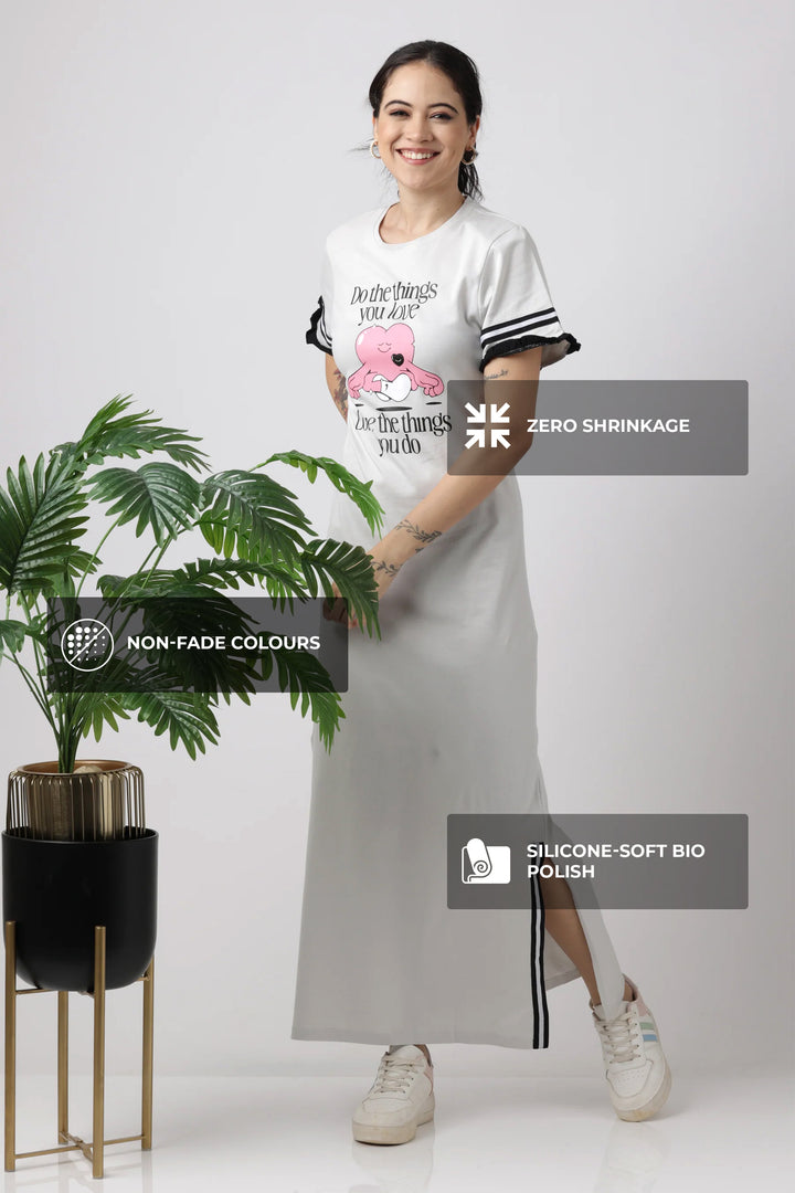 Snooze Style Comfort Dress Oyester Mushroom