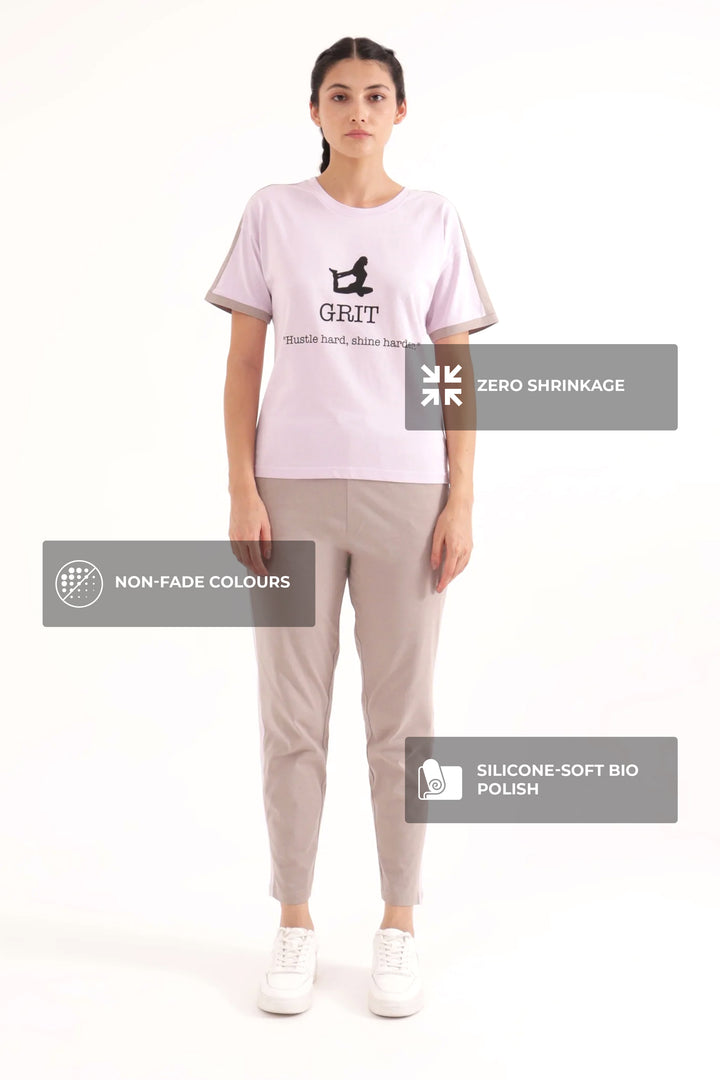 Slumber Jill Active Comfort Lavender Cotton Jersey Coord Set