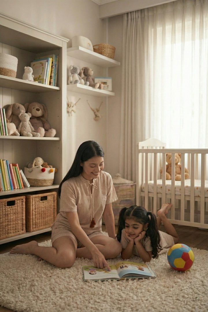 Urban Breeze MOCHA Stripe mom and me SHORT Set