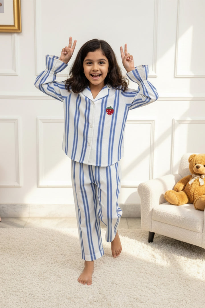 Sunday Stripes Cotton Kids Sleep Set