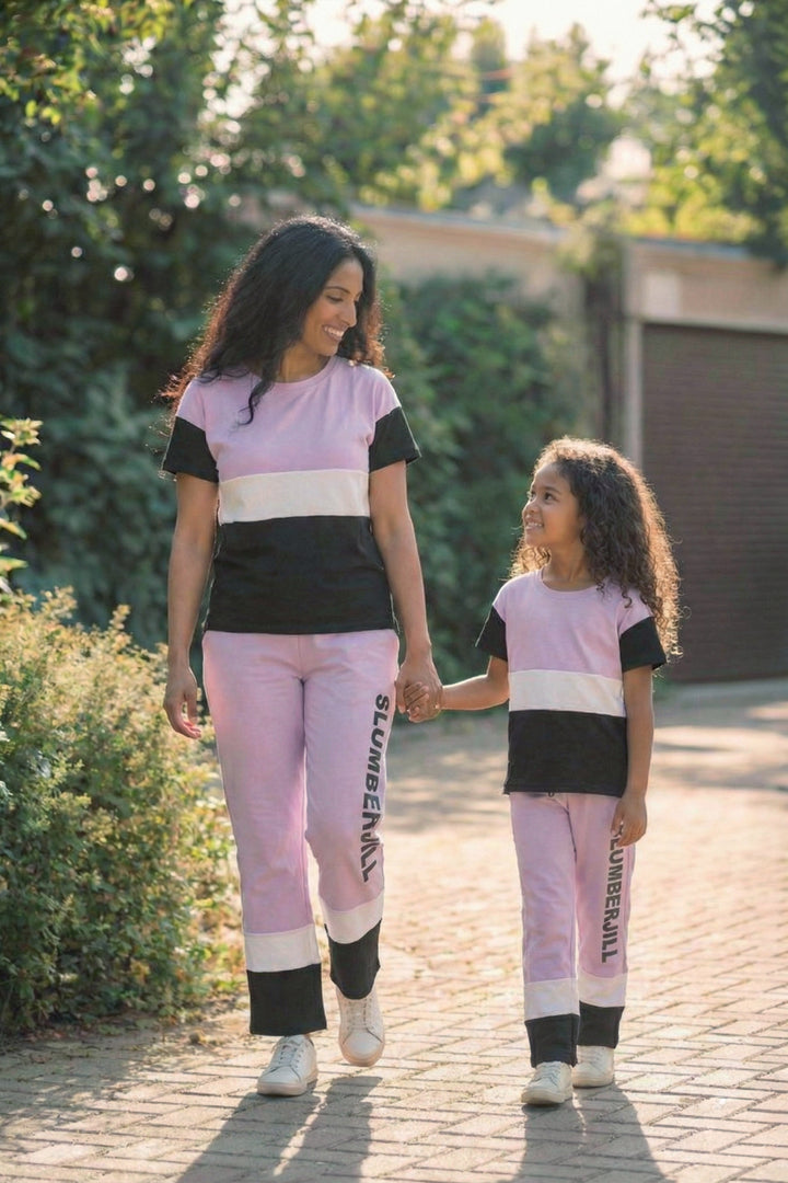 Mom & Me - Plum Fairy, Slumber Everyday Mom & Kids Cotton Coord Set