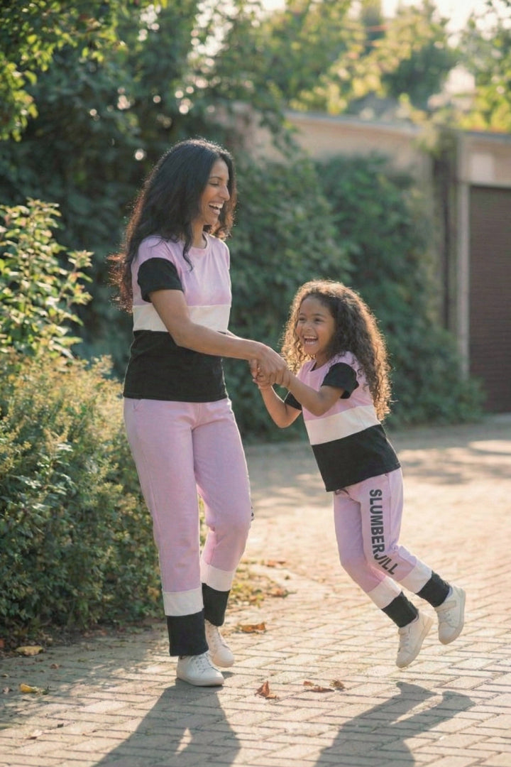 Mom & Me - Plum Fairy, Slumber Everyday Mom & Kids Cotton Coord Set