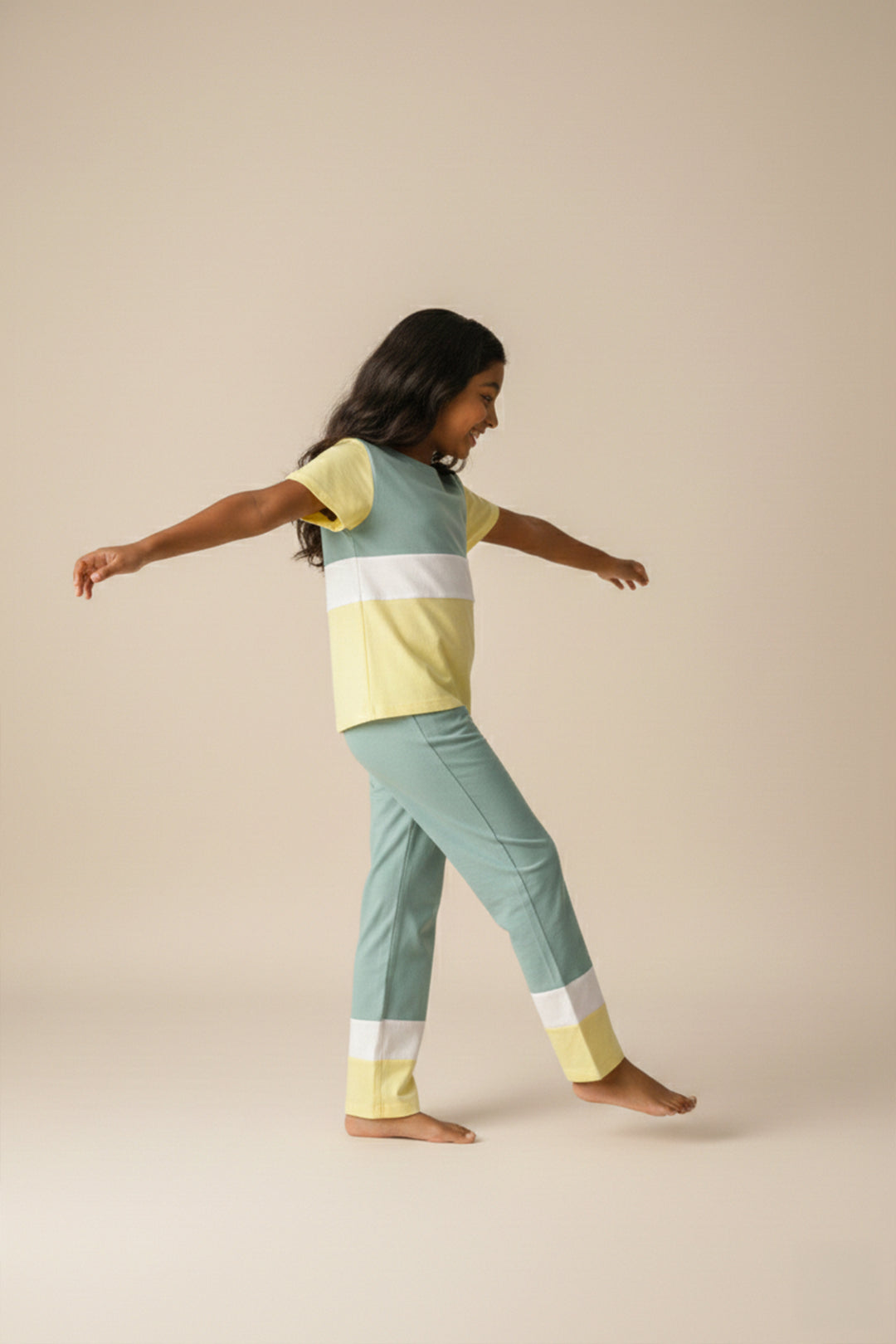 Lime Lullaby, Slumber Everyday Kids Cotton Coord Set