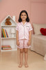 Sweet Blush Kids Collared Short Set in Japan Satin