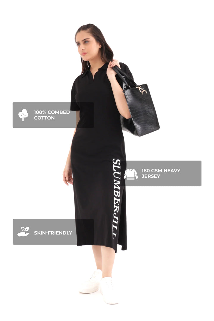 Black Onyx TravelEase Polo Dress