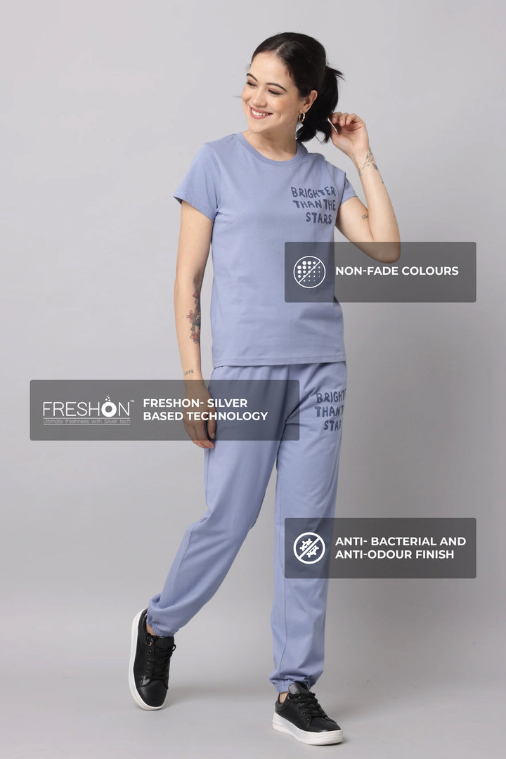 Slumber Jill Comfort Essential Rain Washed Coords Set With Freshon Finish