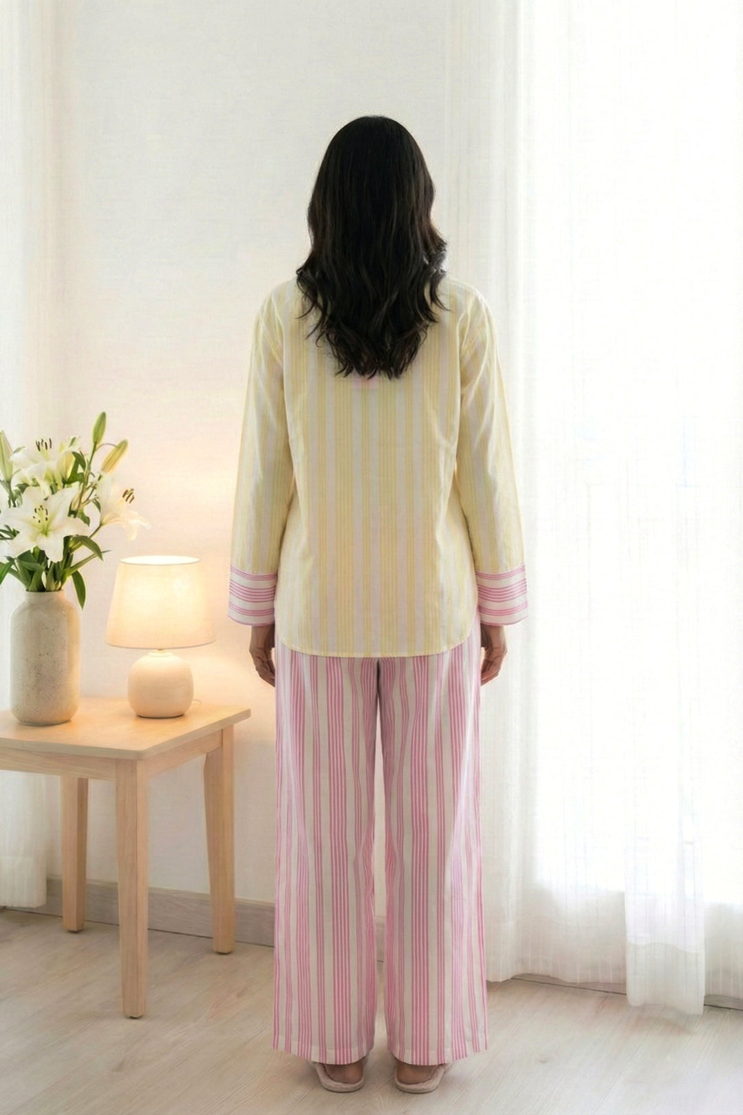 Blush & Butter Stripe Cotton SLEEP SET