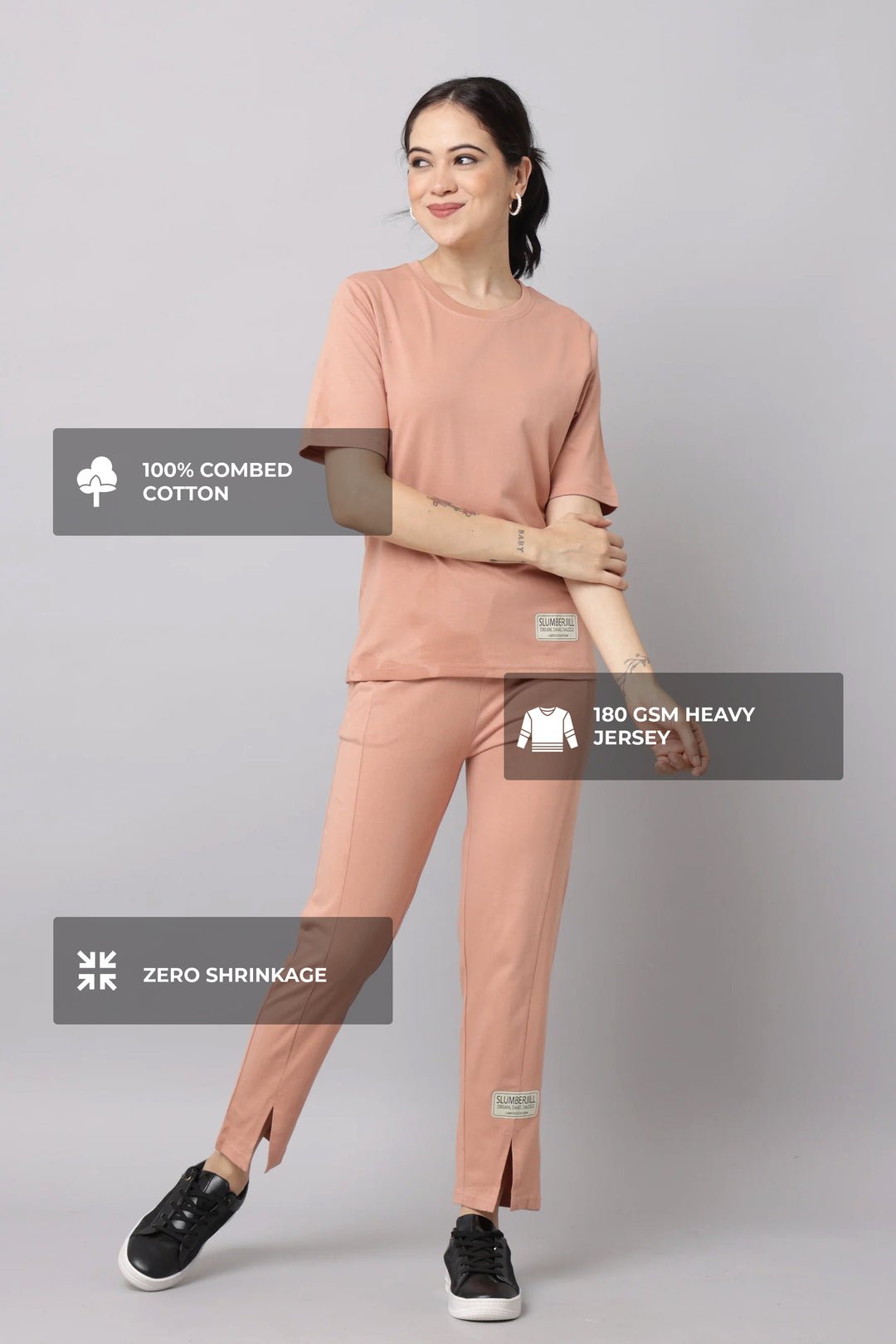 Slumber Jill Premium Café Creme Coords Set With Freshon Finish